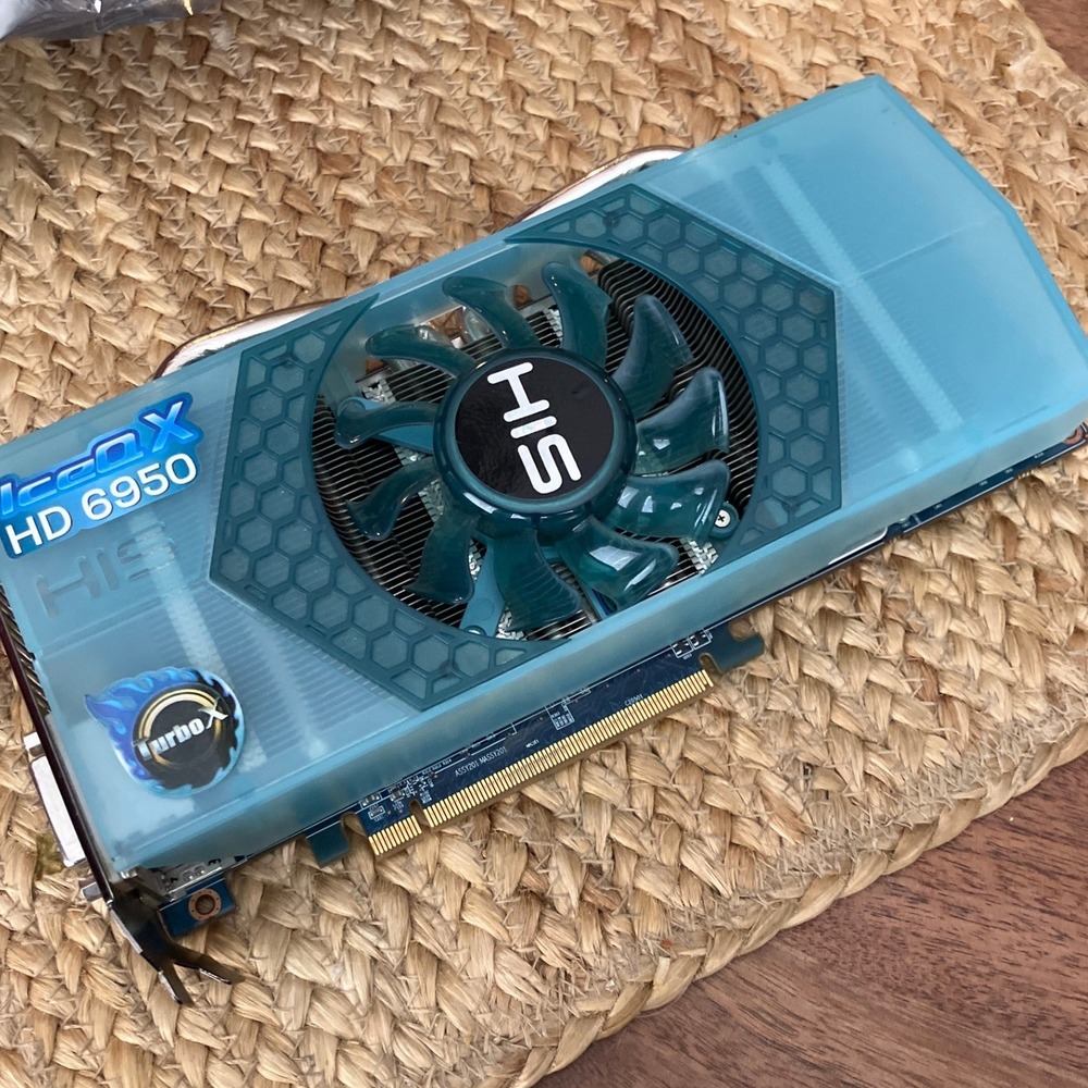 HIS IceQ HD‎ 6950 2GB GDDR5 PCIe Graphics Card AMD Radeon GPU Blue Cooler